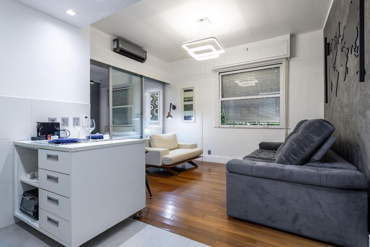 Apt Charmoso Completo Com Ar Condicionado No Leblon Rio de Janeiro Luaran gambar