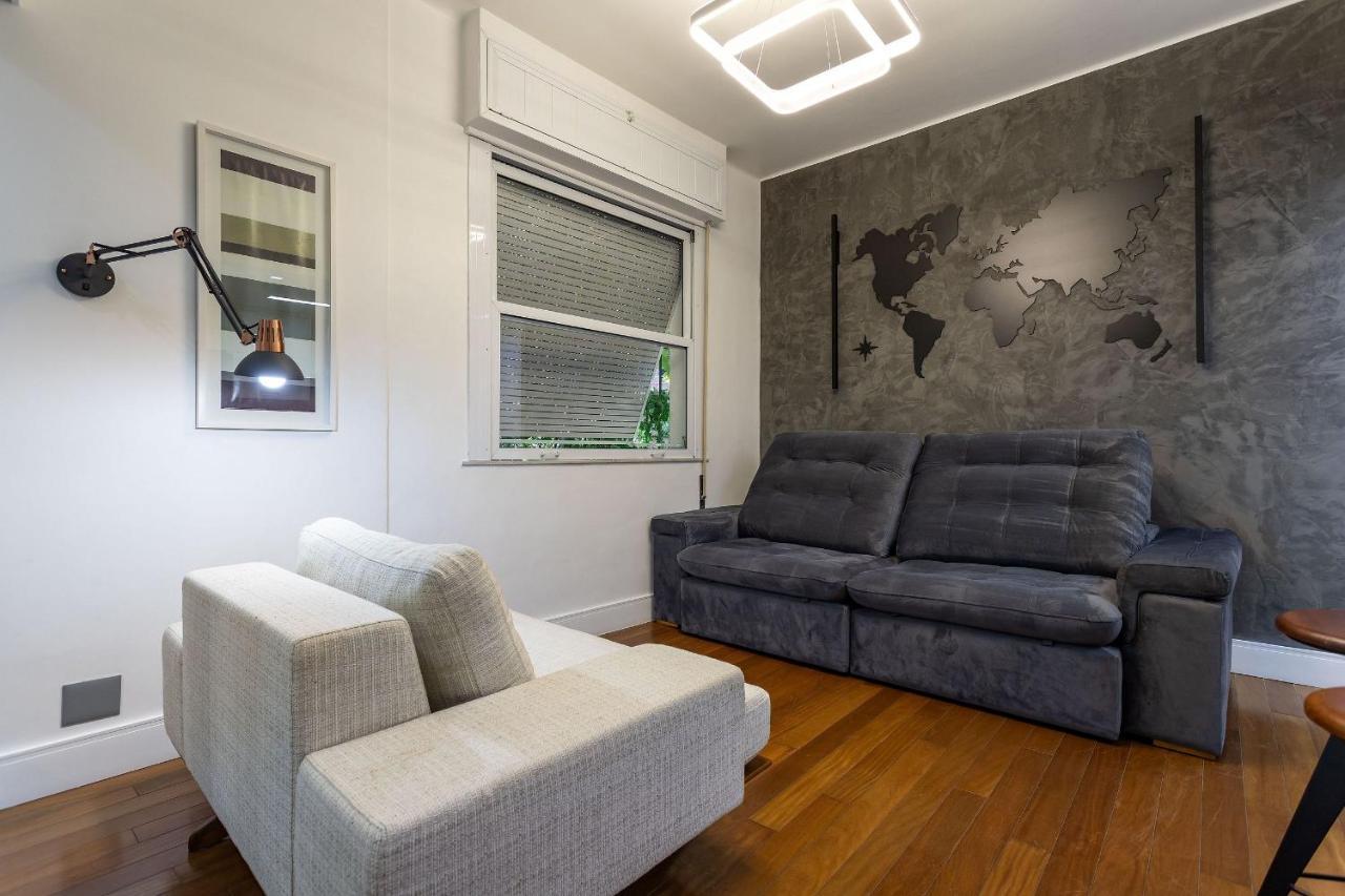 Apt Charmoso Completo Com Ar Condicionado No Leblon Rio de Janeiro Luaran gambar