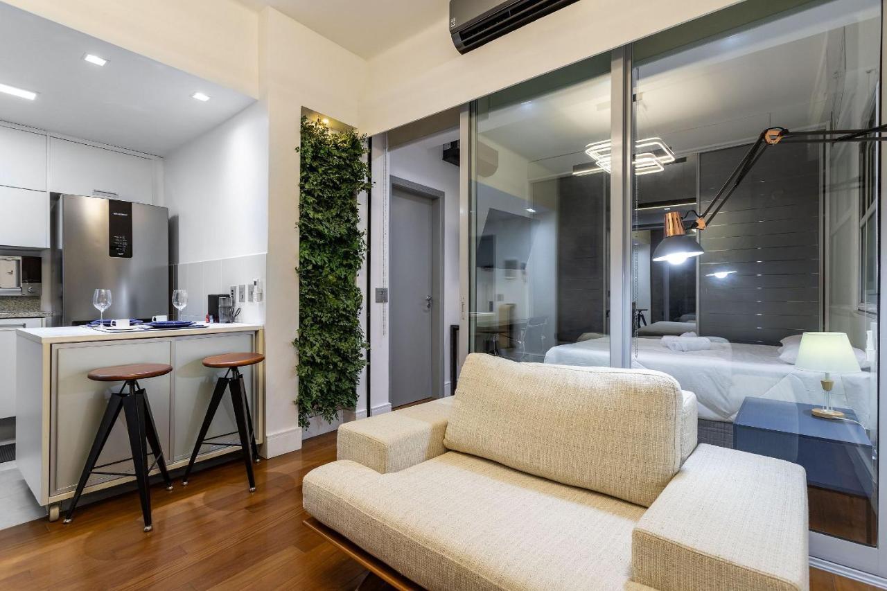 Apt Charmoso Completo Com Ar Condicionado No Leblon Rio de Janeiro Luaran gambar